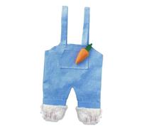 Bolsa de regalo con forma de pantalones tipo de liebre, bolsa de almacenamiento de tela de 46x25cm para dulces, chocolate, juguetes y decoraciones navideñas, conos moldeados