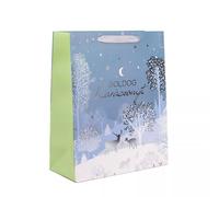 Bolsa de regalo con inscripción Feliz Navidad - 26 x 32 cm