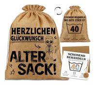 Bolsa de regalo de 40 cumpleaños, bolsa vieja, tarjeta plegable, regalo de dinero