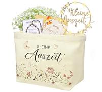 Bolsa de Regalo de Algodón Y Lino Cesta de Regalo, Pequeña Idea de Regalo con Tarjeta Sobre, Regalo de Relajación para El Cumpleaños de Una Mujer, Pequeños Obsequios de Agradecimiento