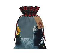 Bolsa de regalo de arpillera con cordón de empalme espacial 3D Graphics Universe: una bolsa de regalo de Navidad reutilizable para todas tus necesidades de celebración