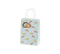Bolsa de regalo de coche de carreras azul, 25 cm