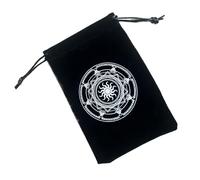 Bolsa de regalo de franela con cordones para cartas del tarot