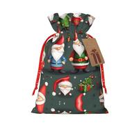 Bolsa de regalo de gnomos divertidos de Navidad resistente de 8.3 x 11.8 pulgadas, bolsa de regalo moderna y práctica para necesidades diarias, 1 unidad