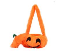 Bolsa de regalo de Halloween: bonita reutilizable, 30 x 50 cm / 11.8 | Bolsa de cubo con forma de calabaza con asa, bolsas de truco o trato para Pascua, boda, graduación