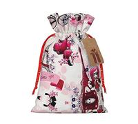 Bolsa de regalo de la Torre Eiffel de París Francia de 4.7 x 6.9 pulgadas, gran capacidad, con cordón, para tus regalos preciosos de Halloween, 1 unidad