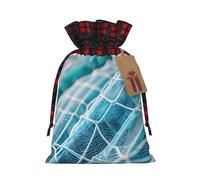 Bolsa de regalo de Navidad con cordón para pesca costera, reutilizable, para experiencias de regalo excepcionales