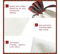 Bolsa de regalo de Navidad con estampado de conejitos para Navidad, cumpleaños, boda o regalo diario
