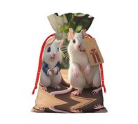 Bolsa de regalo de Navidad para madre e hijo, con cordón, bolsa de regalo de arpillera para Navidad, cumpleaños, aniversarios