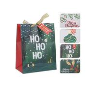 Bolsa de regalo de Navidad, producto surtido, Varzi il Natale dal 1956 (Diámetro 26 x 32 cm)