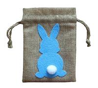 Bolsa de regalo de Pascua con cordón de cola, bolsas de tela para caramelos, galletas, decoración de fiestas, bolsas de regalo para niños