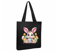 Bolsa de regalo de Pascua personalizada, bolsa de regalo de Pascua, saco de conejito de Pascua, bolsa de golosinas, cesta de caza de huevos, estilo 3