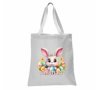 Bolsa de regalo de Pascua personalizada, bolsa de regalo de Pascua, saco de conejito de Pascua, bolsa de golosinas, cesta de caza de huevos, estilo 3
