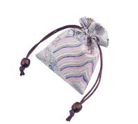 Bolsa de regalo de seda china para joyas, Bolsitas de joyería chinas brocado seda bordadas, paquete 6 unidades, multicolor, 10x14cm(H3)