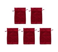 Bolsa de regalo de terciopelo Bolsa de almacenamiento de dados con cordón suave Bolsa de regalo multifuncional (Red)