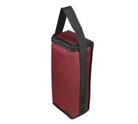 Bolsa de regalo de vino, bolsa térmica doble para botellas, bolsa protectora para vino, con aislamiento, con asas, portátil, doble aislamiento rojo, temperatura constante para picnics
