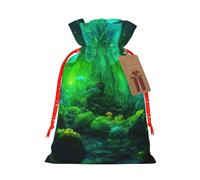 Bolsa de regalo ecológica con estampado de hongos mágicos, bolsas de regalo para vacaciones, regalos de fiesta, bolsas de regalo
