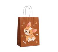 Bolsa de regalo for fiesta cachorros, adorable bolsa papel con asa for dulces perro, ideal for baby shower, cumpleaños niños, decoración for fiestas perros para Regalos(Color 1,15x8x21cm 20pcs)