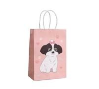 Bolsa de regalo for fiesta cachorros, adorable bolsa papel con asa for dulces perro, ideal for baby shower, cumpleaños niños, decoración for fiestas perros para Regalos(Color 2,15x8x21cm 20pcs)