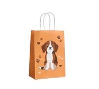 Bolsa de regalo for fiesta cachorros, adorable bolsa papel con asa for dulces perro, ideal for baby shower, cumpleaños niños, decoración for fiestas perros Para Regalar(Color 4,15x8x21cm 20pcs)