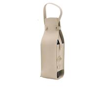 Bolsa de regalo for vino, de piel sintética, de doble capa, ideal for champán, cerveza y cumpleaños.(White 1PC)