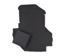 Bolsa de regalo Kraft Caja de jabón Kraft virgen hecha a mano, caja de joyería de papel de cartón blanco, caja de regalo artesanal negra para regalos de boda, 50 piezas/lote (Color: negro, tamaño: 13