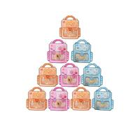 Bolsa de regalo navideña: mini bolsa con forma de mochila, accesorio de almacenamiento de fiesta de PVC para niños, adultos, adolescentes, novia, esposa, amiga, hermana, hija, celebración de