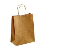 Bolsa de regalo para 10/30/50 fiestas, bolsa de compras de papel kraft reciclable, para Navidad, boda, caramelos, bolsa de regalo (registro, 15 x 21 cm, 50 unidades)