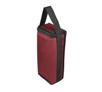 Bolsa de regalo para botella, Bolsa isotérmica para botella de vino de tela Oxford para 2 botellas, rojo, 36 x 16 x 10 cm