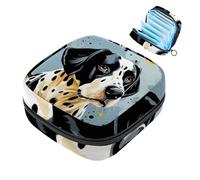 Bolsa de regalo para niñas y mujeres, Dálmata-1714, bolsas sanitarias de eliminación de servilletas, bolsa de gran capacidad con cremallera para almohadilla menstrual