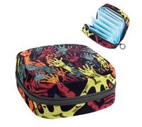Bolsa de regalo para niñas y mujeres, Halloween Zombie Hand-1143, bolsas sanitarias para desechar servilletas sanitarias, gran capacidad con cremallera para almohadilla menstrual