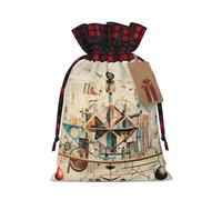 Bolsa de regalo resistente con estampado de física, 8.3 x 11.8 pulgadas, moderna y práctica, para necesidades diarias, 1 unidad