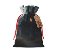 Bolsa de regalo reutilizable para fiestas de Halloween Horror y diseño de cordón que hacen que tu regalo sea más delicado