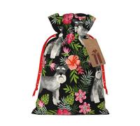 Bolsa de regalo reutilizable para fiestas de vacaciones y diseño de cordón que hacen que tu regalo sea más delicado