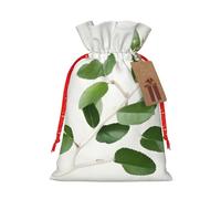 Bolsa de regalo reutilizable para fiestas de vacaciones y diseño de cordón que hacen que tu regalo sea más delicado