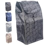 Bolsa de Repuesto para Carrito de Compras 72L, Bolsa Carro Compra, Tela Oxford Repelente al Agua con Bolsillo Lateral, 37.5x28.5x67 cm, Compatible con Carros Plegables