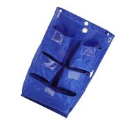 Bolsa de Repuesto para Carrito de Limpieza, Azul Lona Oxford | Ganchos Prácticos, Bolsillos para Separar Herramientas, Uso Intensivo, para Carros de Limpieza y Oficinas