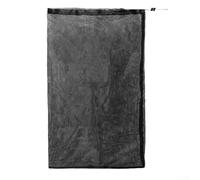 Bolsa de repuesto para trituradora de madera, 61 x 122 cm, para trituradora eléctrica o trituradora de hojas, diseño de malla con cierres de cuerda de nailon seguros, color negro