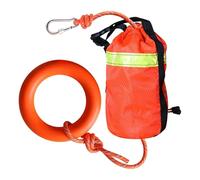 Bolsa de rescate acuático, cuerda lanzable de 16 m con anillo de mano, equipo de seguridad flotante, rafting, natación, kayak, ideal para emergencias en aguas bravas, pesca, al aire libre, 52.49 pies