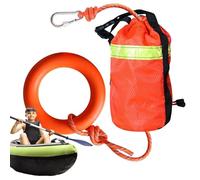 Bolsa De Rescate Acuático - Cuerda Reflectante 16 Metros para Emergencias Flotante - Equipo de Seguridad con Anilla y 500kg de Resistencia para Barcos Natación Rafting y Actividades al Aire Libre