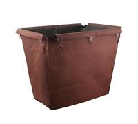 Bolsa de revestimiento para carrito de lavandería, Bolsa de repuesto extraíble for cesta de ropa sucia/carrito de limpieza, de tela Oxford(Brown Tapere)