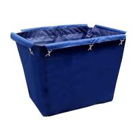 Bolsa de revestimiento para carrito de lavandería, Bolsa de repuesto extraíble for cesta de ropa sucia/carrito de limpieza, de tela Oxford(Blue Tapered)