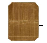 Bolsa de rollo de cuchillos de cocina, organizador de utensilios, bolsa de envoltura portátil, bolsa de rollo de 7 bolsillos, bolsa organizadora de almacenamiento de tijeras de chef de lona, Khaki