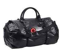 Bolsa de rollo impermeable QBag resistente al agua para motocicleta 02, resistente y con 76 litros de espacio de almacenamiento, negra