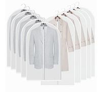 Bolsa de Ropa AIDBUCKS Protectores de Ropa 10 Pcs Fundas Ropa Juego Transparente de Garment Funda para Guardar Anti-Polvo Cubierta de Ropa para Trajes Vestidos Abrigos