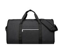 Bolsa de ropa - Bolsa de ropa de viaje, bolsa de vuelo plegable | Bolsas plegables de gran capacidad, bolso de mano de nylon ligero con cremallera, bolso de mano de nylon grande c, Negro , Se référer