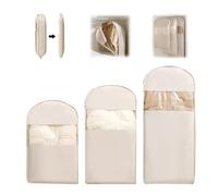 Bolsa de ropa colgante que ahorra espacio con cremallera de autocompresión, bolsas de almacenamiento al vacío resistentes para ropa, organizador de armario, bolsas de compresión impermeables para