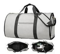 Bolsa de ropa plegable - Bolsos de mano, bolso impermeable multifuncional | Bolso de mano de nylon con cremallera, capacidad de 50l, bolsa de ropa con bolsillos múltiples ", Gris, Se référer au