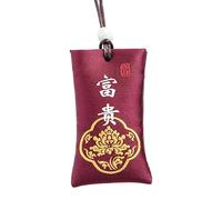 Bolsa de sal espiritual budista, talismán chino clásico - Esperanza de una vida mejor,Talismán chino clásico y collar budista para la esperanza y la protección.