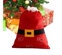 Bolsa De Santa,Grande Con Cordón De Santa Para Fiestas | Bolsas De Aperitivos De Navidad | Para Niños Adultos Familia Amigos Cumpleaños Halloween Acción De Gracias Año Nuevo Boda Fiesta